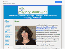 Tablet Screenshot of essenceayurveda.com